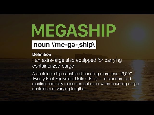 Megaships at the Port of Los Angeles