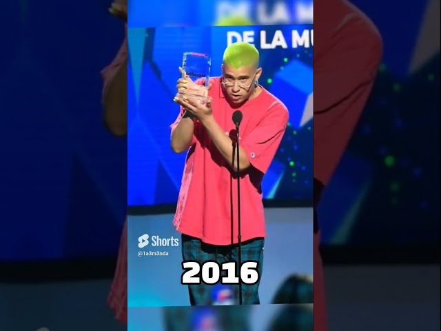 Bad Bunny's Evolution from 1998 to 2022 #shorts #bad #bunny