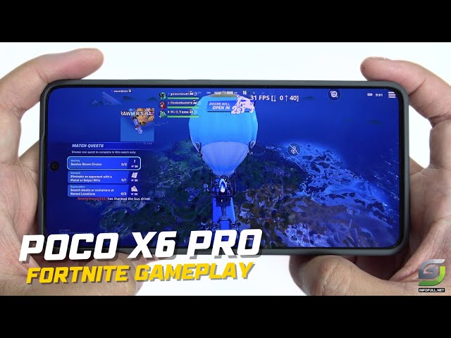 Poco X6 Pro Fortnite Gameplay | Dimensity 8300 Ultra