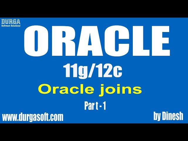 Oracle   joins Part -1 by dinesh