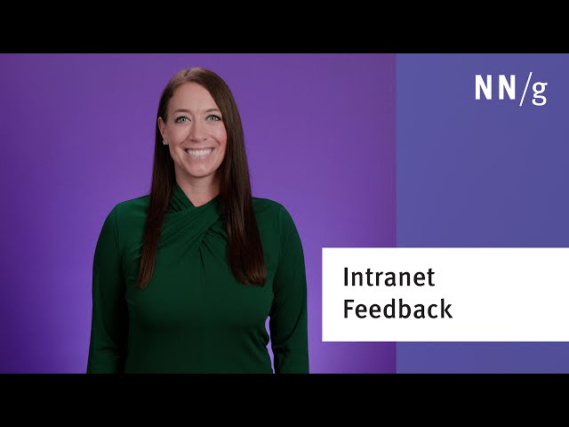 Intranet Feedback Features