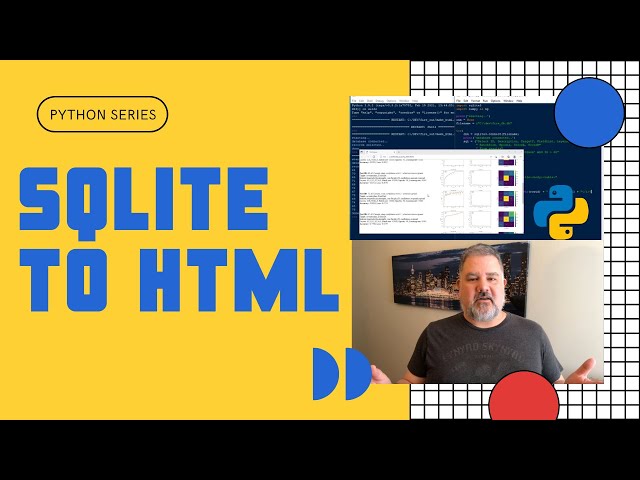 How to Output HTML from SQLite