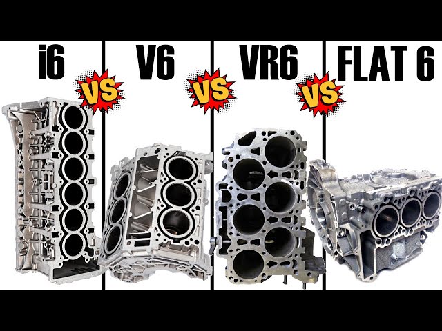 ENGINE BALANCE: Inline 6 vs. V6 vs. VR6 vs. Flat / Boxer 6