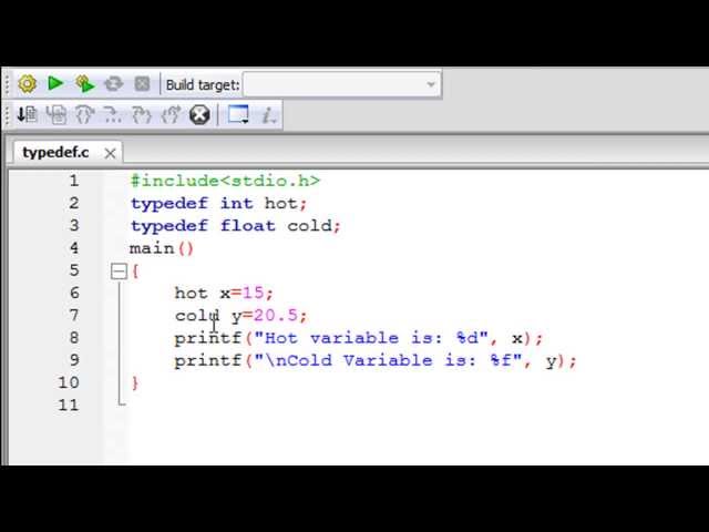 C Programming Tutorial - 72: Typedef