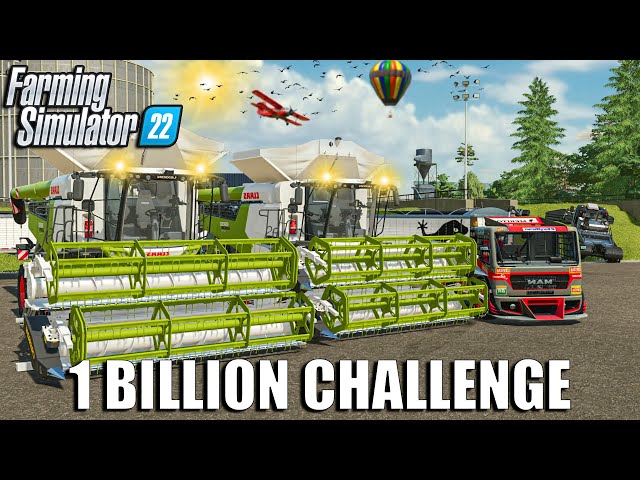 Harvesting 300.000 LITERS of HEMP FIBERS w/ CLAAS | 1 BILLION Challenge | Farming Simulator 22