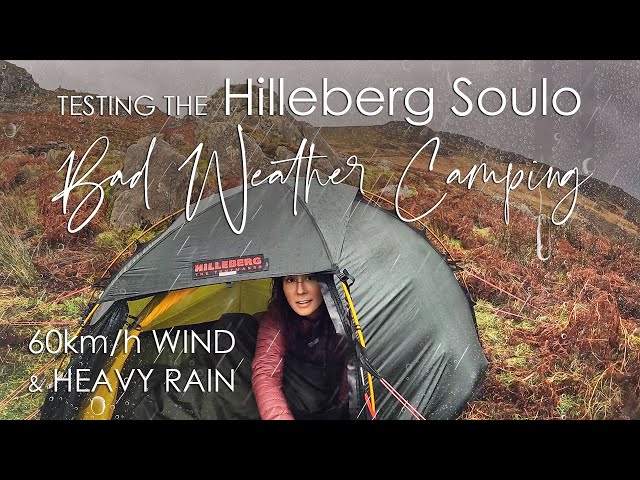 Bad Weather Mountain Camping | Testing Hilleberg Soulo Tent - 60km/h Winds - Unexpectedly Beautiful!