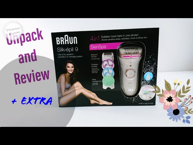 BRAUN SILK-EPIL 9 Skin Spa/ SE9-961 Wet and Dry Epilator /unpack and review