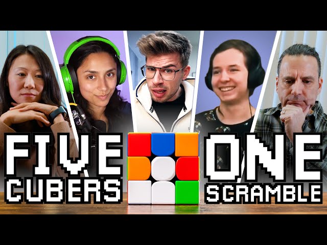 5 Cubers Explain 1 Scramble - From a Beginner to a Pro