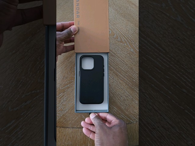 iPhone 15 Pro Andar Jet Black Leather Case is 🔥 #Andar