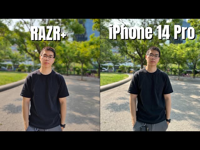 Moto RAZR+ (40 Ultra) vs iPhone 14 Pro Camera Comparison