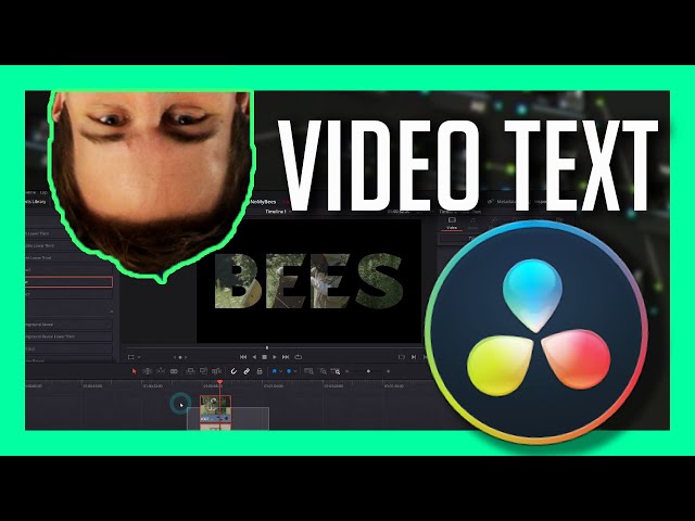 VIDEO INSIDE OF TEXT IN RESOLVE 17 - DaVinci Resolve 17 [New Feature]