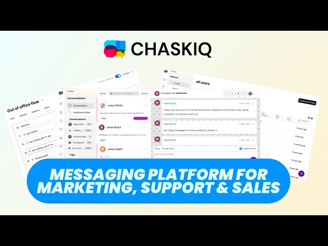 Chaskiq: Free Open Source Messaging Platform