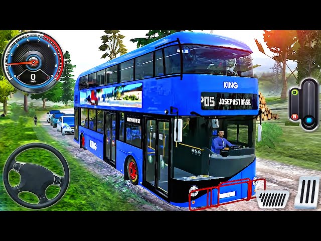 Big Double-Decker Bus New Simulator - Real Coach Bus Driving in City - Android GamePlay #5