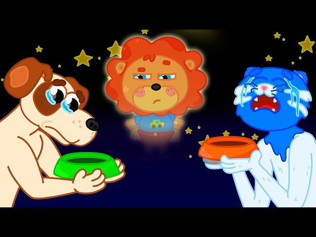 Lion Family | Tooty VS frasin VS nutshell juice - Cat Dog Sing | Cartoon for Kids
