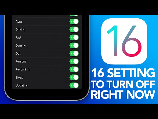 iOS 16 Settings You Need To Turn OFF Immediately !