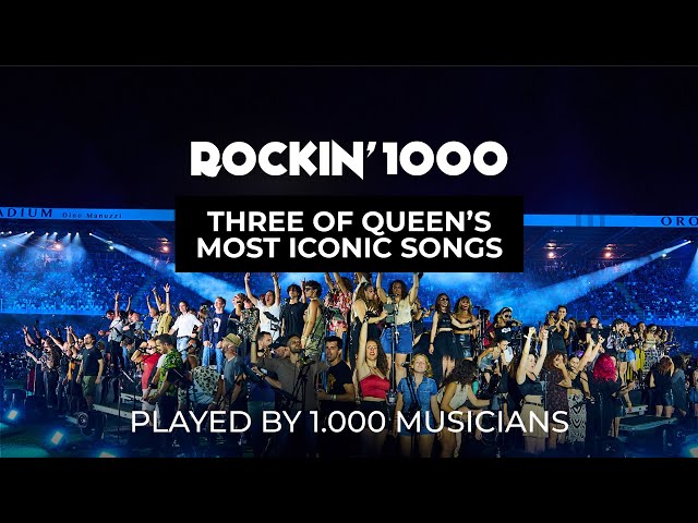 3 of the most iconic Queen's song played by 1000 musicians | Rockin'1000