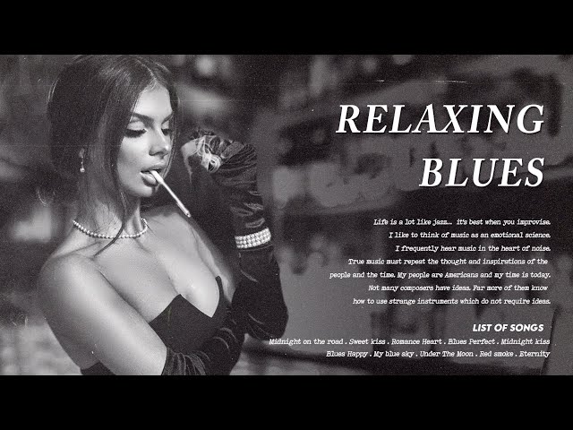 Relaxing Whiskey Blues Music - Best Of Slow Blues - Rock Ballads - Fantastic Electric Guitar Blues