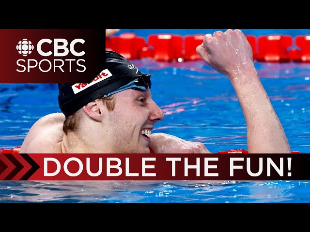 Finlay Knox claims 100m butterfly, 50m breaststroke titles at Canadian Swimming Open | CBC Sports