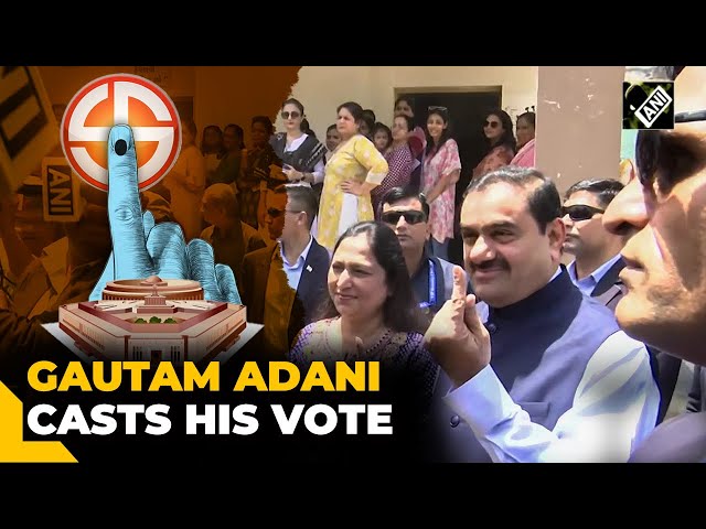 Adani Group chairman Gautam Adani casts his vote | Lok Sabha Elections 2024