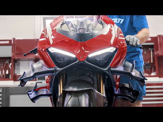 Inside Italian Factory Building Powerful Ducati Bikes by Hands - Production Line