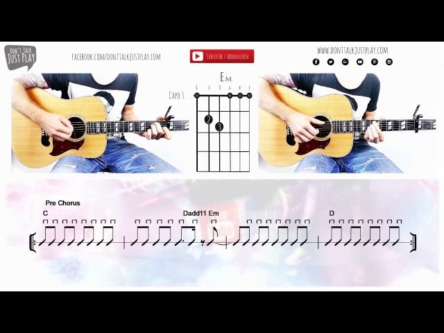 Robin Schulz – OK (feat. James Blunt) - Auf der Gitarre lernen - Akkorde - Tutorial