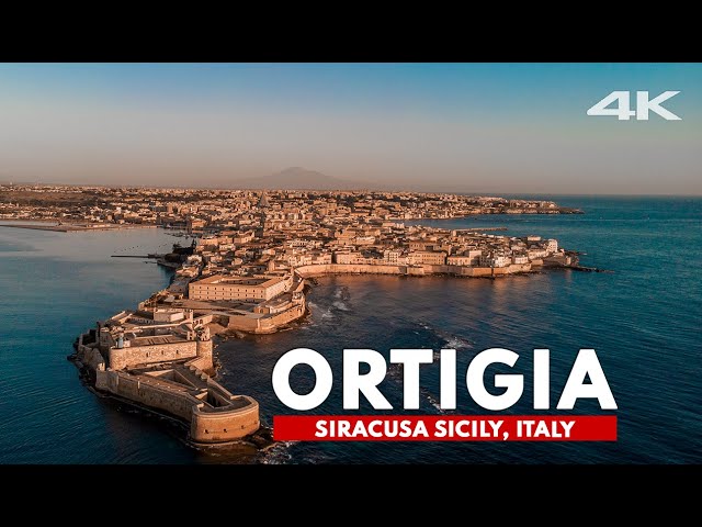 ORTIGIA Island 4K, Siracusa Sicily, Aerial Drone footage