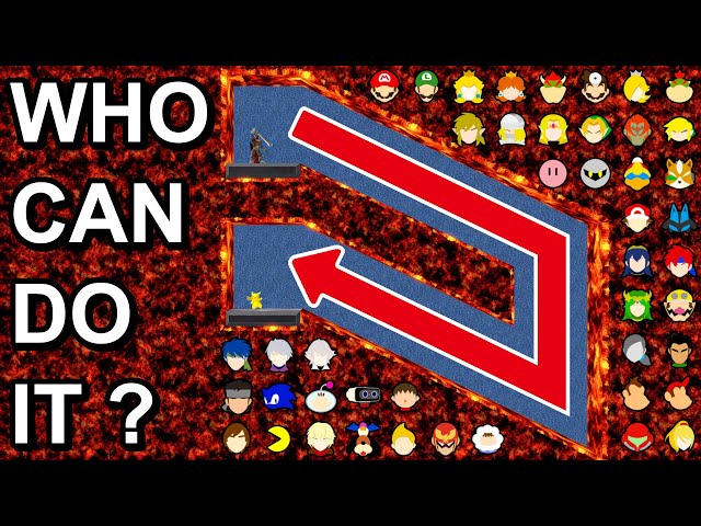 Who Can Make It? Back And Forth Lava Tunnel - Super Smash Bros. Ultimate