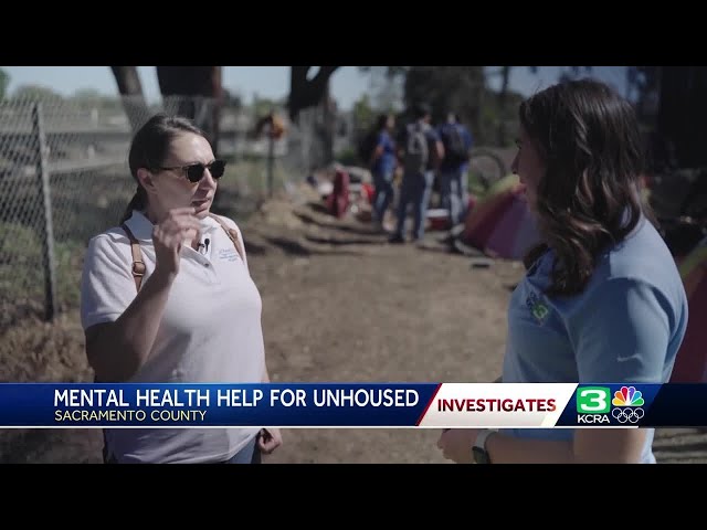 How many in encampments accepted mental health help in Sacramento?