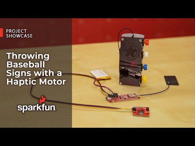 Project Showcase: Throwing Baseball Signs with a Haptic Motor