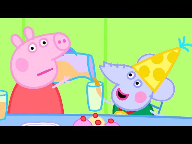 Peppa Pig Helps Out at Edmond Elephant's Birthday Party | Peppa Official Family Kids Cartoon