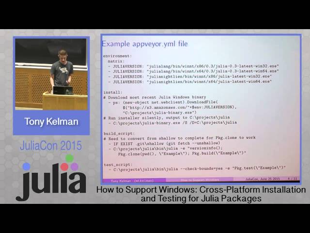 Tony Kelman: How to Support Windows - Cross platform installation and testing of packages