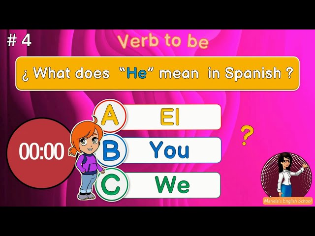 Preguntas de inglés básico Subject pronouns and Verb to be