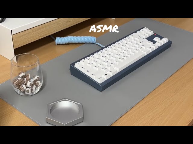 [Cozy ASMR☁️] Keyboard fast typing ASMR for studying and working (no talking, no mid-roll ads)