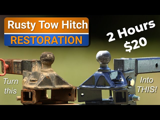 Tow hitch rust removal and paint (restoration)