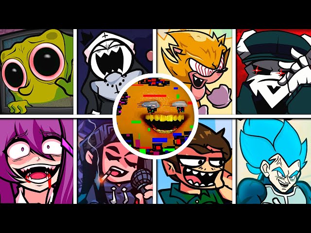 FNF Sliced - But Everyone Sings It 🎤 (Different Characters Sing It) VS Corrupted Annoying Orange