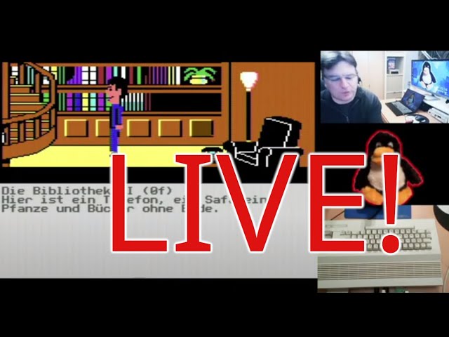 LIVE !! C64 / Ultimate II+ /  Maniac Mansion als D42