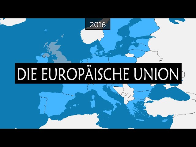 Die Geschichte der EU - Zusammenfassung auf einer Karte