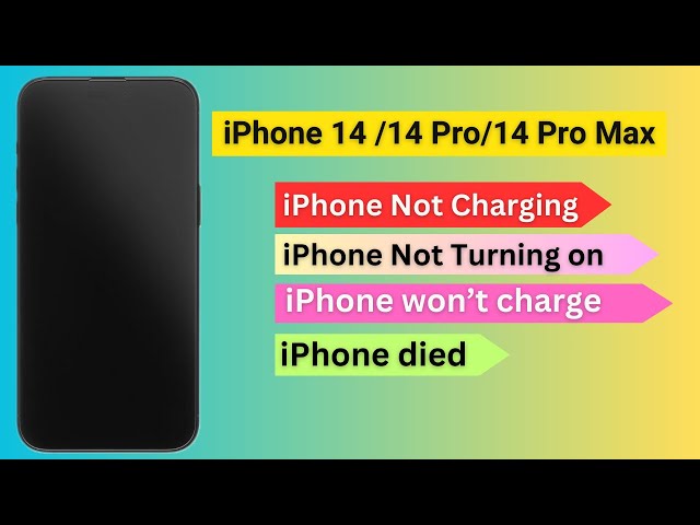 iPhone 14/14 Pro/14 Pro Max not charging or turning on fixed | iPhone suddenly dead.