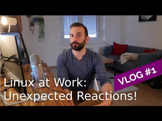 Using Linux at Work: reactions, and moving in France - VLOG #1