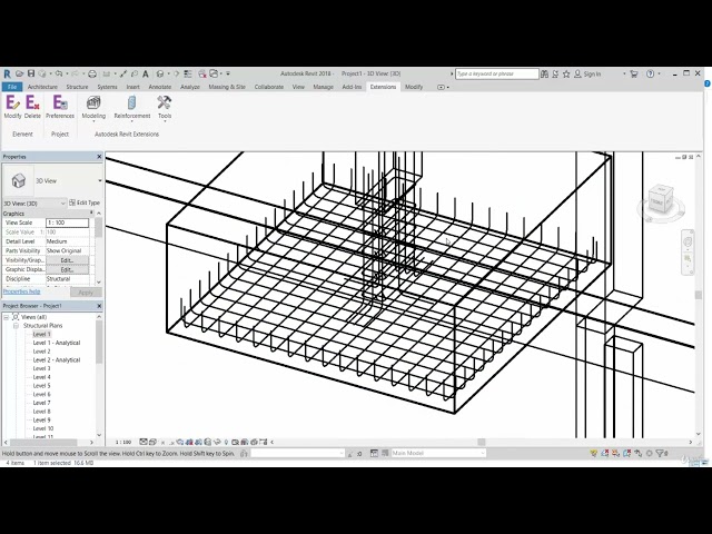 13-Foundation reinforcement in Revit |How to Draw foundation reinforcement In Revit| BIM |Revit2020