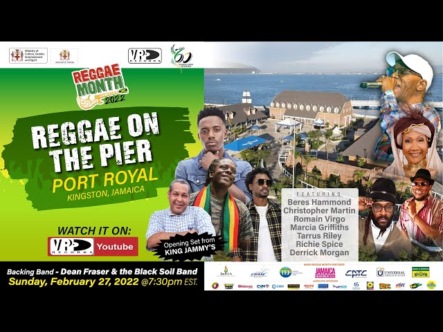 Reggae On The Pier | LIVESTREAM Concert | Reggae Month 2022 | Jamaica MoC x VP Records 🇯🇲