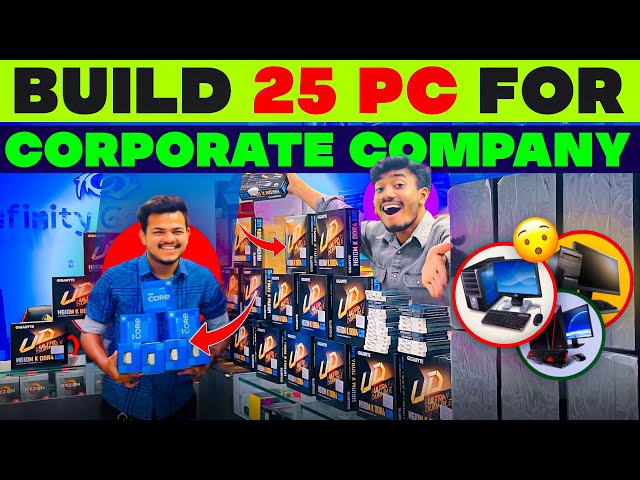 Build 25 Pc For Corporate Company in Mumbai / Cheapest Pc Build in India #pcbuild #lamingtonroad