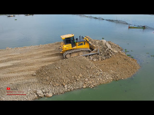 Wonderful Dozer Heavy Clearing Land In Water For Building Road Special Activities Stronger Machinery