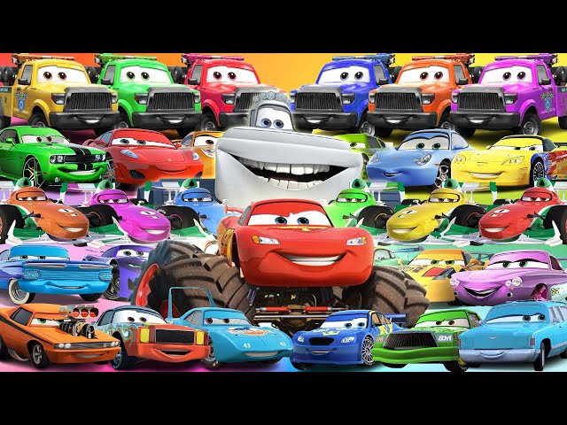 Looking For Disney Pixar Cars Lightning Mcqueen, Blue Ramone, Snot Rod, Chick Hicks