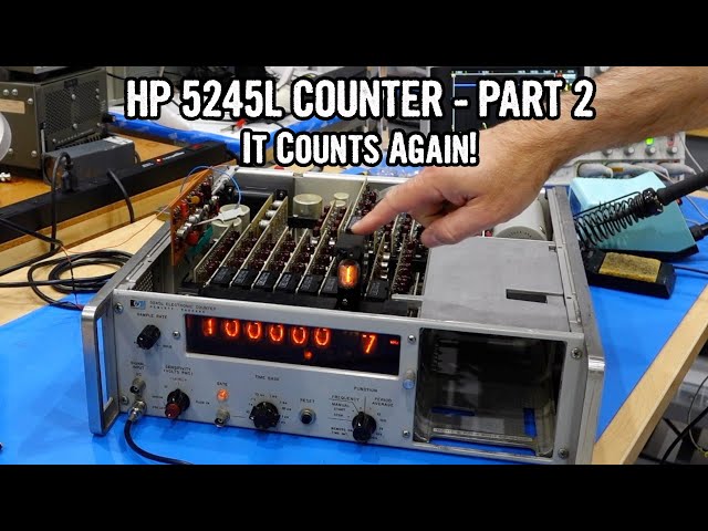HP 5245L Nixie Counter - Part 2: Repairing the king of Nixie frequency meters