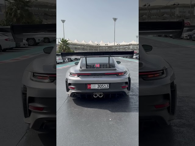 NEW 992 GT3RS INSANE EXHAUST YAS MARINA CIRCUIT