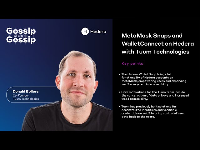 Gossip about Gossip: MetaMask Snaps and WalletConnect on Hedera with Tuum Technologies