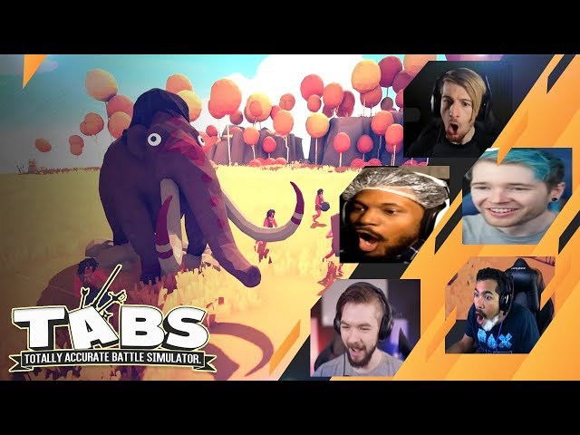 Gamers Reactions to the GIANT MAMMOTH | Totally Accurate Battle Simulator (TABS)