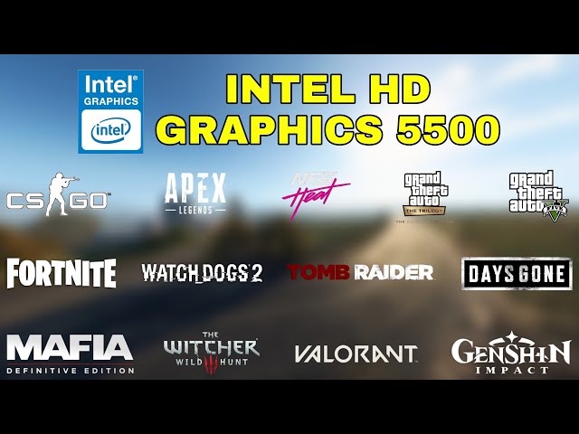 (i3-5005U) Intel HD Graphics 5500 Gaming Test ! 2022