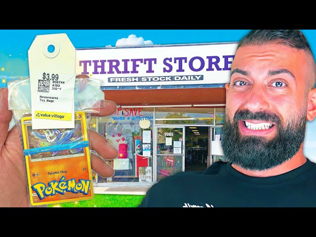 Thrift Store Sold Me $3.99 Pokemon Card Mystery Packs!